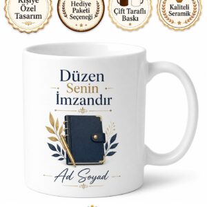 Yönetici Asistanına Patronun Sağ Kolu Ajanda Ustası Hediye Kahve Kupası Bardak